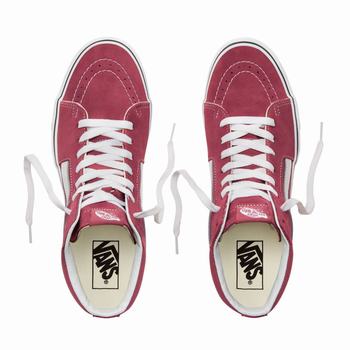 Damske Kotnikove Tenisky Vans Color Theory Sk8-Hi (Unisex) Ruzove/Biele VA75DPRUJ